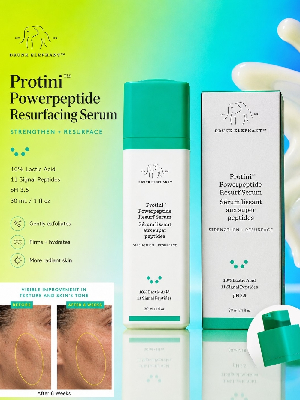 Drunk Elephant Protini Powerpeptide Resurfacing Serum